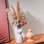 Nordic Ins Circle Ceramic Vase Ornaments Living Room Bedroom Dining Table Flower Arrangement Container Wedding Vase Decoration 2
