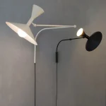 Nordic Living Room Retro Horn Decoration Bedroom Swing Arm Wall Lamp Free Wiring Bedside Industrial Installation Lighting 1