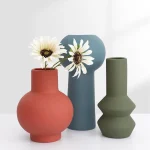 Nordic ins Morandi color ceramic vase living room furnishings desktop dried flowers flower arrangement container home decoration 2