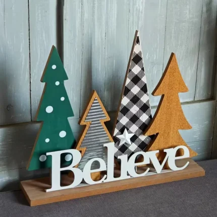 American Christmas Tree Shape Ornaments Living Room Bedroom Dining Table Landscaping Crafts Christmas Decoration Accessories 2