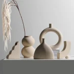 Nordic Ins Ceramic Vase Home Decoration Ornaments Crafts Vegetarian Ceramic Flower Pot Art Vases Home Decoration Ornament Gifts 6