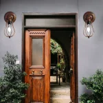Rotating Retro Wall Lamp Modern Industrial Metal Iron Ceiling Light Bedroom Bedside Entrance Aisle Staircase Wall Light Fixture 4