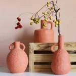 Porcelain Vase Ornaments Ins Nordic Style Abstract Living Room Home Decoration Flower Clay Pot Ceramic Gothic Decor 4