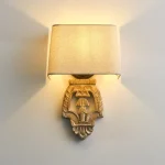 Vintage Cloth Wall Lamp Living Room Bedroom Bedside Restaurant Corridor Interior Decoration Lighting Nordic 2
