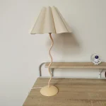 USB Pleated Umbrella Table Lamp Ins Swing Wrought Iron Master Bedroom Living Room Bedside Lamp E14 Lamp for Bedroom 6