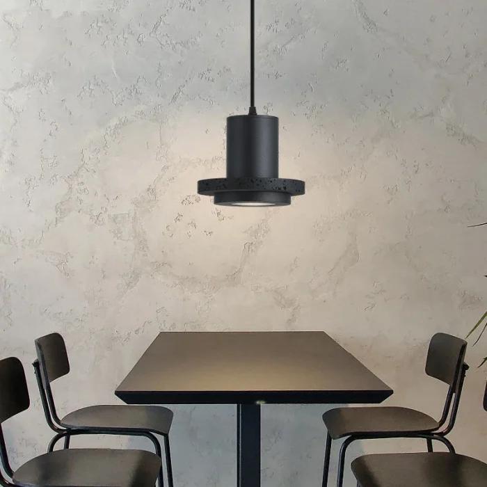 Black Hole Stone Chandelier Style Style Restaurant Personality Nordic B&B Bedroom Bedside Raw Stone Natural Decorative Lamps 3