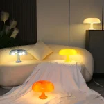 Mushroom Table Lamp Modern Simple Hotel Bedroom Bedside Lamp USB Plug-in  Reading Table Lamp Home Decoration Lamp 2
