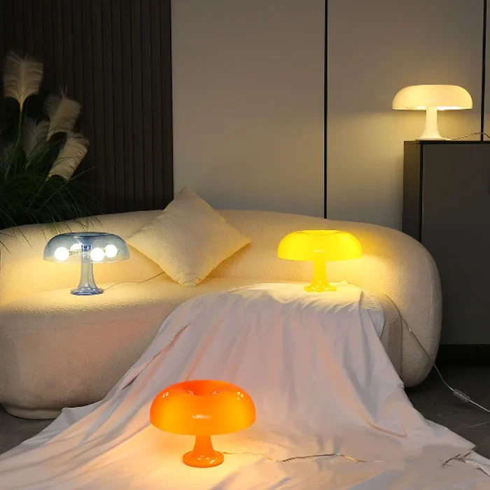 Mushroom Table Lamp Modern Simple Hotel Bedroom Bedside Lamp USB Plug-in  Reading Table Lamp Home Decoration Lamp 2