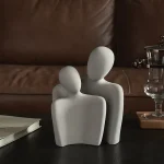 Nordic minimalist abstract figures ceramic ornaments bedroom living room desktop furnishings home decoration office figurines 3