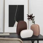 Creative Geometric Morandi Ceramics Vase Living Room Desktop Flower Arrangement Container Wedding Vases for Table Decorations 4