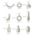 Jingdezhen White Porcelain Crafts Ceramic Vase Creative Small Flower Vase Ornaments Tabletop Vases Home Decoration Wedding Gifts 4