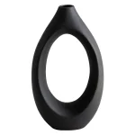 Nordic Ins Ceramic Circle Vase Ornaments Living Room Homestay Hotel Desktop Dried Flower Vase Crafts Home Decoration Accessories 5