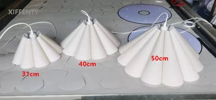 Lower Petals Cream Chandelier LED Indoor Pendant Lamp for Living Room Bedroom Dining Room Bar Simple Modern Lights 5