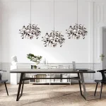 Nordic Light Luxury Personalized Creative Clothing Shop Window Decoration Chandelier Bar Bar Lamps Sequin Lights 1