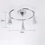 GU10 Industrial Ceiling Lighting Adjust Modern 3-Light Hanging Light Fixtures Metal Ceiling Lamp Spotlight Loft Bar Luminaire 6