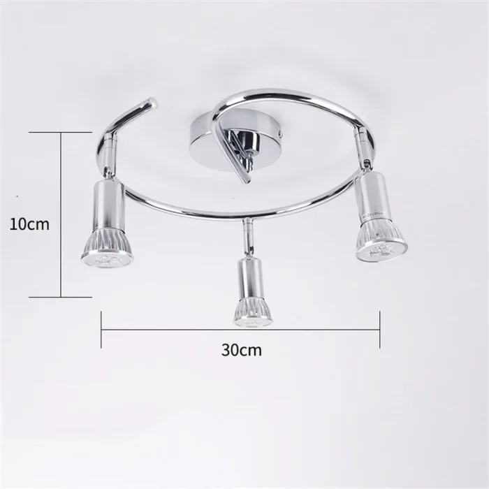 GU10 Industrial Ceiling Lighting Adjust Modern 3-Light Hanging Light Fixtures Metal Ceiling Lamp Spotlight Loft Bar Luminaire 6