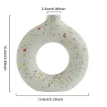 Home Decor Ceramic Vase Nordic Room Decoration Wedding Decoration Flower Pot Desktop Plain Abstract Art Flower Arrangement Vases 6