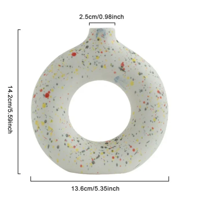 Home Decor Ceramic Vase Nordic Room Decoration Wedding Decoration Flower Pot Desktop Plain Abstract Art Flower Arrangement Vases 6