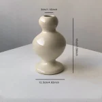 Nordic Instagram Shaped Ceramic Vase Ornaments Living Room Dining Table Flower Arrangement Art Vase Home Decoration Accessories 6
