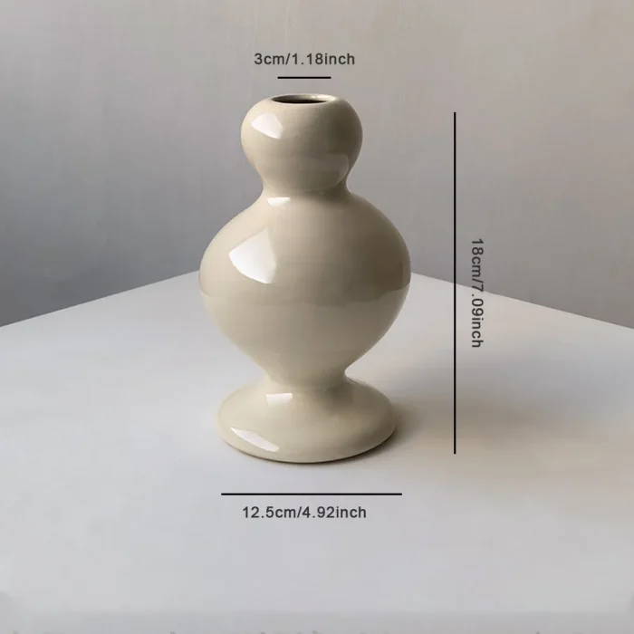 Nordic Instagram Shaped Ceramic Vase Ornaments Living Room Dining Table Flower Arrangement Art Vase Home Decoration Accessories 6