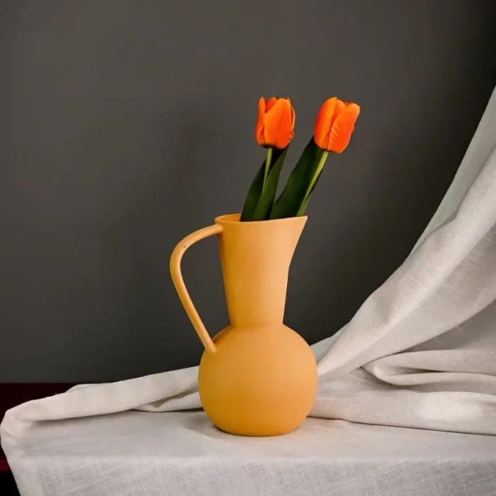 Nordic Ins Ceramic Vase Home Decoration Ornaments Crafts Vegetarian Ceramic Flower Pot Art Vases Home Decoration Ornament Gifts 4