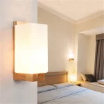 Wood Wall Lamp Sconce Decorative Home Office Restaurant Hotel Bathroon Mirror Lighting Nordic Indoor Aisle Bedroom Wall Light 1