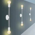 Minimalist Iron Double Head Wall Lamps Simple LED Wall Lights Modern Mid Century Industrial Wall Light Lighting Fixture 3