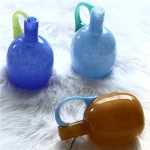 Nordic Ins Single Ear Glass Vase Ornaments Living Room Bedroom TV Cabinet Hydroponic Flower Arrangement Art Vase Birthday Gifts 4