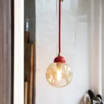 Restaurant Chandelier Modern Minimalist Nordic Living Room Bar Glass Chandelier Bedroom Bedside Decorative Lamps 5