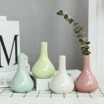 Candy Color Mini Ceramic Vase Living Room Desktop Green Plants Hydroponic Home Decoration Can Be Used As Aromatherapy Bottle 1
