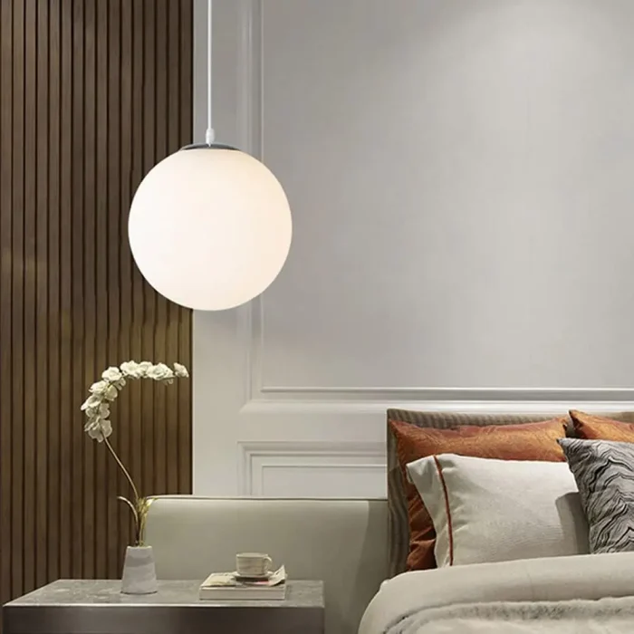 Modern Glass Ball Pendant Lights Kitchen Accessories LED Hanging Lamp Living Room Bedroom Kitchen Lustre Suspension Luminaire 3