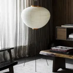 Japanese Style Noguchi Tea Room Rice Paper Lamp Living Room Homestay Bedroom Study Room Decoration Floor Lamp 5
