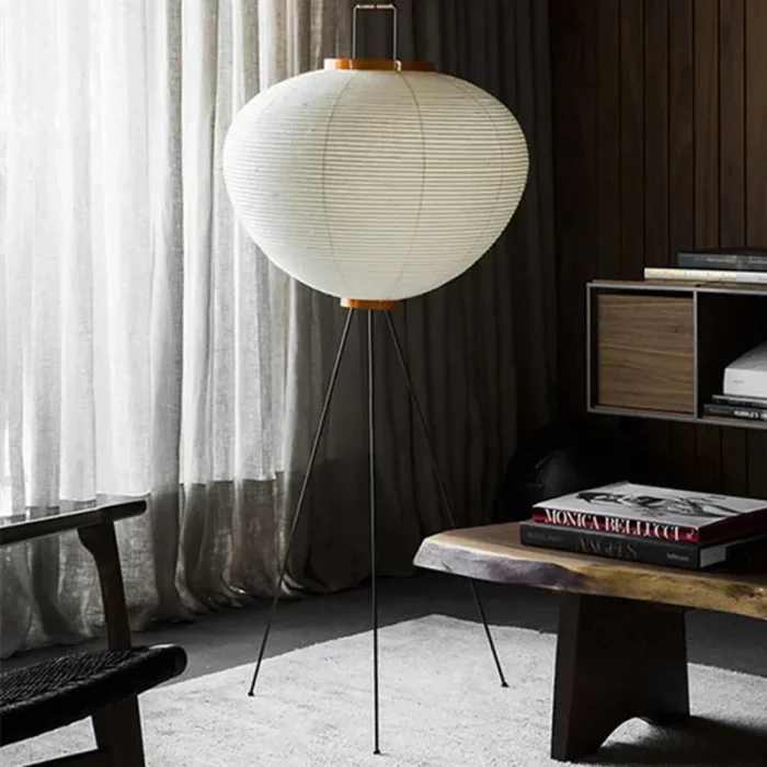 Japanese Style Noguchi Tea Room Rice Paper Lamp Living Room Homestay Bedroom Study Room Decoration Floor Lamp 5