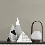 Nordic ins ceramic geometric vase creative room living room desktop dried flower flower arrangement home decoration accessories 4