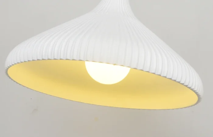 15.7-inch creased cream chandelier for the restaurant's home showroom tea table bar lighting 6