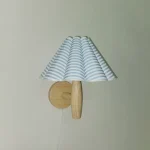 Log Color Wood Wall Lamp Petal Lamp Entrance Corridor Balcony Aisle Lamp Atmosphere Night Light Bedroom Bedside Decorative Lamp 4
