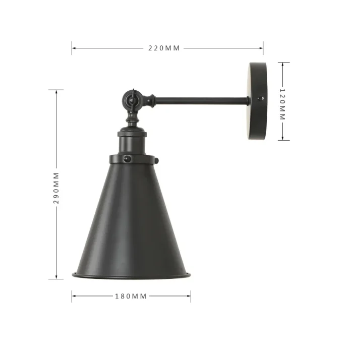 American Wall Lamp Guest Room Modern Bedroom Bedside Lamp Background Wall Entrance Corridor Decorative Lamp 6