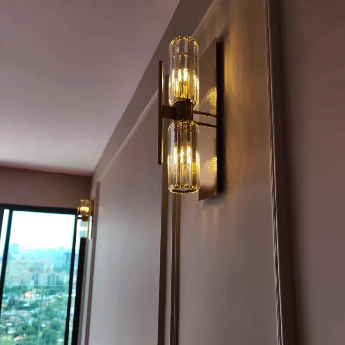 Crystal Wall Lamp Bedroom Bedside Lamp Creative Living Room Background Wall Decoration Wall Lamp Hotel Aisle Corridor Lamp 2