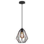 Iron Metal Cage Pendant Lamp Industrial Vintage Hanging Ceiling Light Fixture for Kitchen Island Dining Room Farmhouse Foyer 2