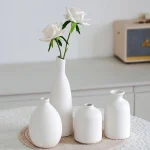 Ceramic Vase Set of 4, Classic Matte Vases Home Decorations for Table Shelf Office Decor 1
