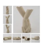 Nordic Instagram Hand Shaped Ceramic Vase Ornaments Living Room Bedroom Dried Flower Vase Crafts Home Decoration Accessories 5