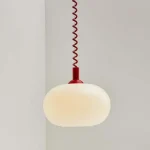Glass Chandelier Bedroom Bedside Bar Lamp Simple Modern Art Lifting Chandelier Interior Decoration Atmosphere Light 1