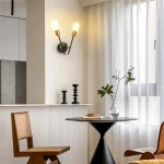 Nordic Room American Ceiling Lights Fixture Bedroom Corridor Wall Lamp Contracted Modern Study Minimalist Iron Lighting Sconce 3