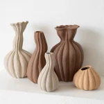 Nordic Geometric Ceramic Vase Ornaments Living Room Porch Dining Table Flower Arrangement Art Vase Wedding Background Decoration 4