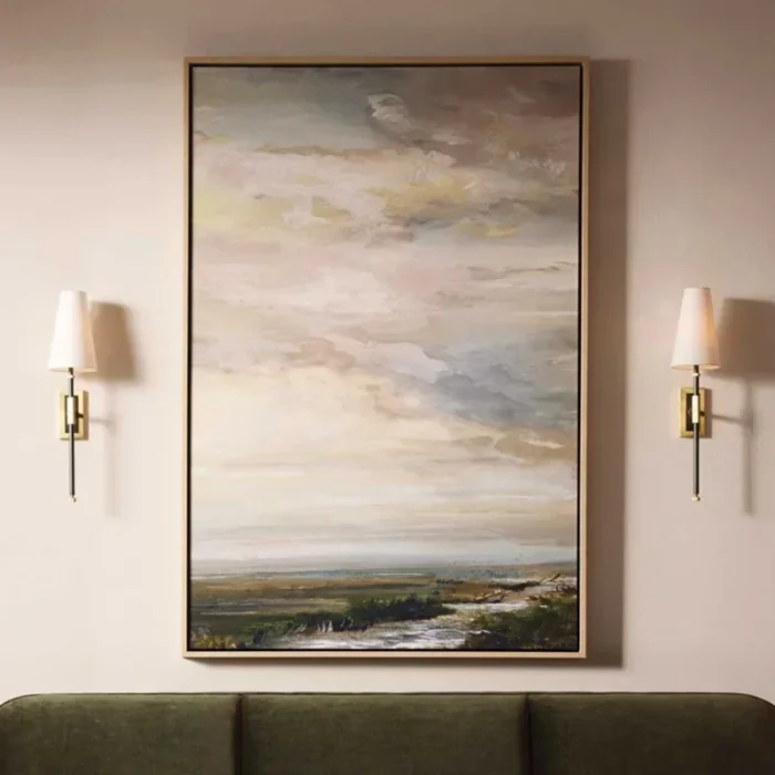 New Retro Copper Cloth Wall Lamp LED Wall Light Simple Reading Light Villa Bedroom Bed Corridor Living Room Decorative Light 2