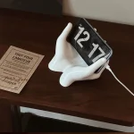 Ceramic Handheld Makeup Mirror Ceramic Ornaments Living Room Bedroom Dressing Table Hand Shaped Jewelry Storage Plate Crafts 1