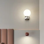 Nordic LED Wall Lamp Bedside Wall Light Medieval Wall Sconce For Bedroom Living Room Home Lighting E27 Eye protection lamps 1