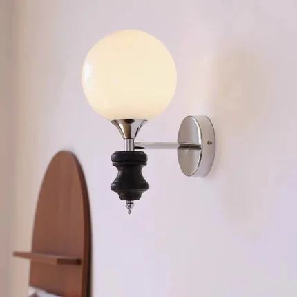 Glass Wall Lamp Living Room Bedroom Bedside Corridor Restaurant Atmosphere Decorative Lamp American Home Decor 1