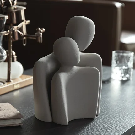 Nordic minimalist abstract figures ceramic ornaments bedroom living room desktop furnishings home decoration office figurines 1