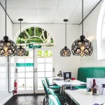 Modern Pendant Lamp E27 Industrial Lights for Bedroom Hanging Lighting Nordic Crystal K9 Lampshade LED Bulb Kitchen Chandeliers 3